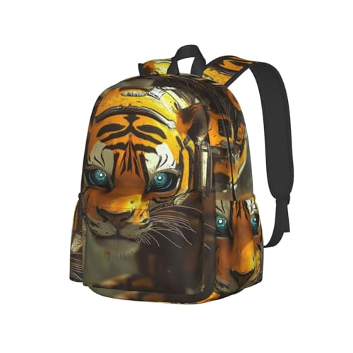 Mochila ligera para viajes Mechanized Tiger con compartimento para laptop rosa