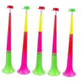 CONGARTENO 5Pcs Plastic Telescopic Horn Noisemaker Football Party Noise Makers for Sporting Events Cheer Accessories