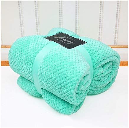 dl Popcorn Throws Blanket For Double Size Bed Sofa Cover Soft Warm Large, 150 x 200 Cm, Cream