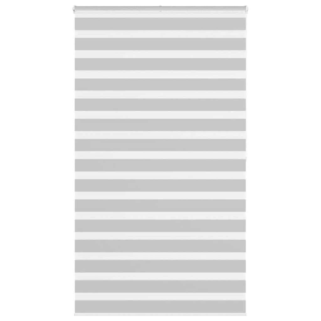 Store zébré gris clair 125x200 cm store enrouleur jour nuit polyester