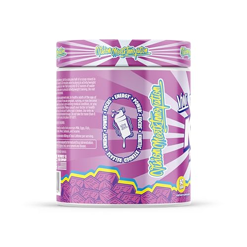 Image of KXR Pre-Workout Energy Powder | Intense Energy Pre-Workout Drink for Men and Women| Improves Performance - Enhanced Focus & Increased Endurance | 30 Servings (PEZ Grape)