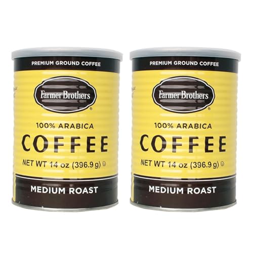 Farmer Brothers 100% Arabica Medium Roast Ground Coffee - Rainforest Alliance Certified (2-Pack)
