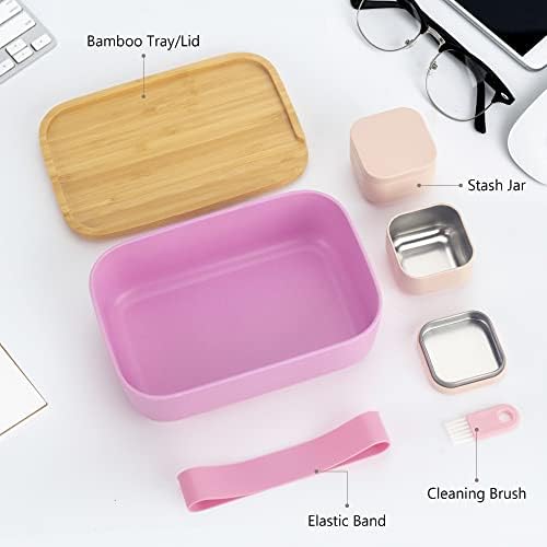 Viking Factory Rolling Tray with Box, Stash Boxes and Accessories with Tension Belts (Pink)