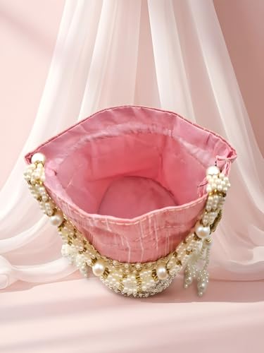 Image of Adiva Potli Handbags For Women | Potli Bags For Ladies For Wedding | Potli Bags For Women | Wedding Bags For Woman | Batwa Potlis Hand Bag | Designer Potli Bag For Ladies For Marriage