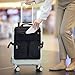 Over Luggage Organizer for Carry On Bag or Suitcase with Storage Pockets, 16” Laptop Sleeve with Handle, Travel Accessories Bag, Slide On Luggage Harness with Adjustable Straps (Black)