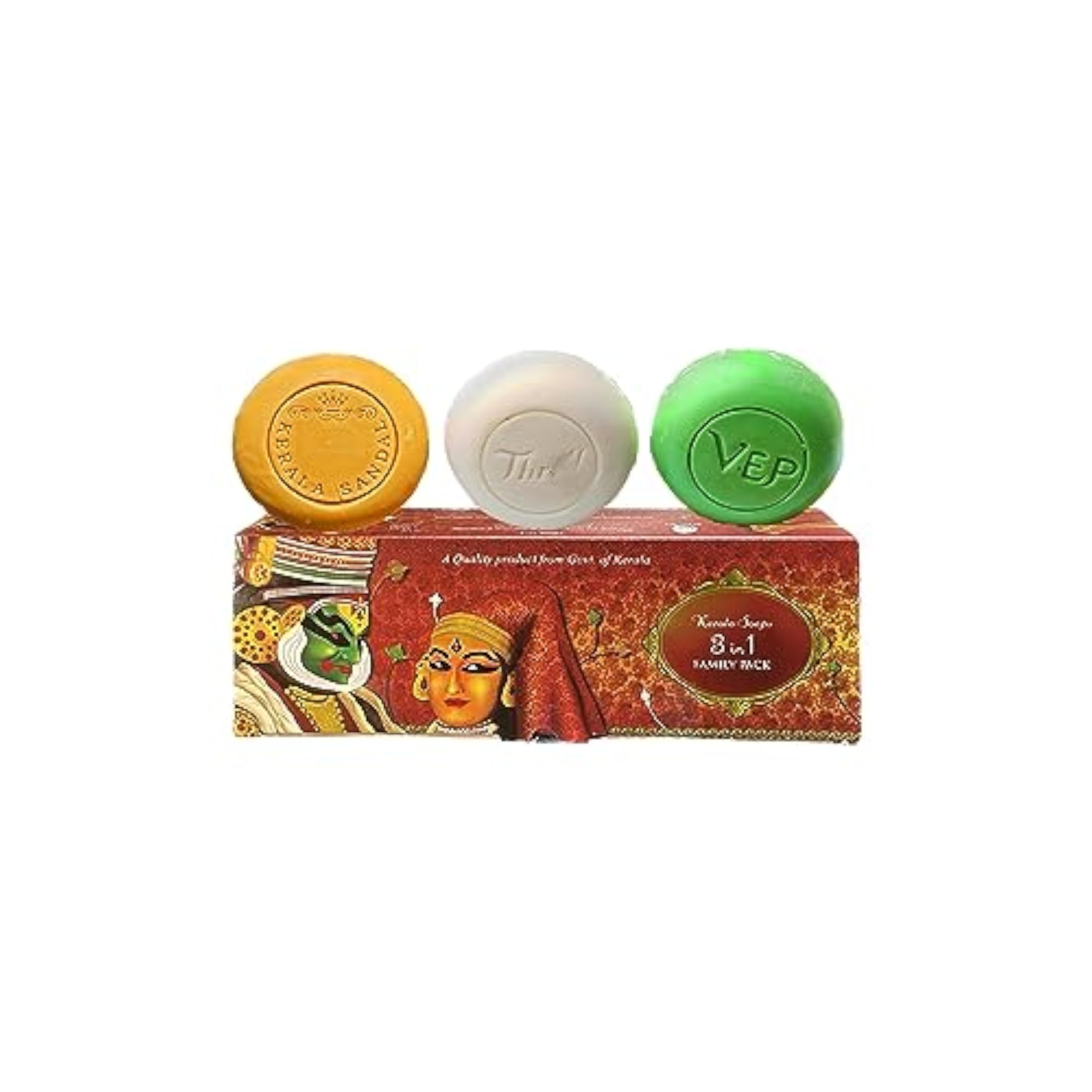3 in 1 Family Pack Soap with Sandal-Vep-Thrill Combo