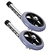 FRCOLOR 4pairs Walker Wheel Replacement Heavy-Duty Silent Caster Wheels for Elderly Walkers Fit for Mobility Sturdy Aluminum Alloy Smooth Rolling Design