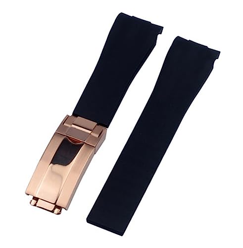 Bracelet de montre en caoutchouc 20 mm idéal pour le sport et le quotidien GMT