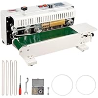 VEVOR Selladora de Bolsas Continua de Banda, Ancho de Sellado de