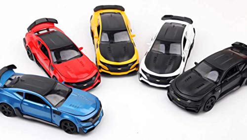 Image of Magicwand 1:36 Scale Die-Cast Metal Mini Camaro Car【Colors As Per Stock】 with Openable Doors & Boot【Bonnet Does not Open】 Music,Lights & Pull Back Action【Pack of 1】
