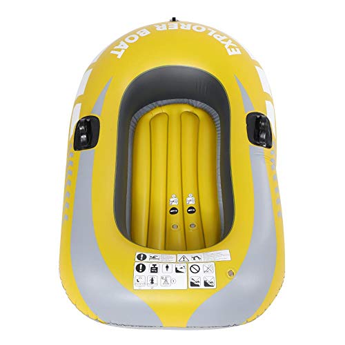 VGEBY Inflatable Boat, 1 Person Inflatable Kayak Canoe Inflatable Raft for Fishing Drifting Diving