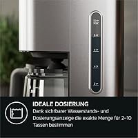 AEG Kaffeemaschine Deli 5, 1,5 l, Programmierbarer Timer, Warmhaltefunktion, Sicherheitsabschaltung, Wasserstandsanzeige, Optimale Mengendosierung, Anti-Tropf-Funktion, Edelstahl, CM5-1-6ST – Ansicht 4