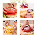 LINXIU Vegetable Fruit Storage Containers for Fridge Reusable Food Savers Lemon Keeper Refrigerator Vegetable Crisper Keeps Tomato Fresh 2 Pcs - Image 4