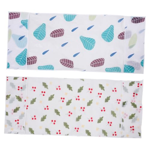 NOLITOY 2 piezas Bolsa Colgante para Nevera Funda Cubierta Antipolvo con Gran Capacidad y Bolsillos Laterales Organizador Práctico para Almacenamiento sobre Refrigerador Cocina y Oficina