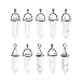 ALEXCRAFT Wholesale 10 PCS Clear Quartz Crystal Stone Point Healing Reiki Chakra Pendants for Jewelry Making