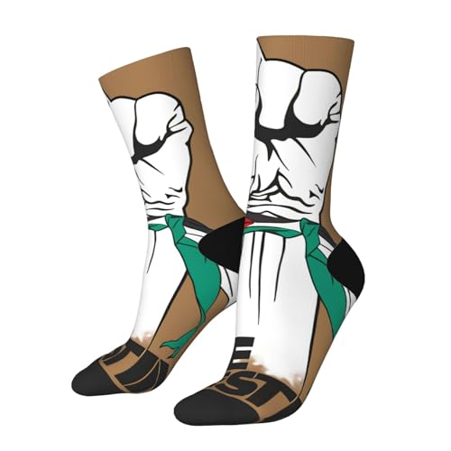 Palestine Flag Socks Casual Athletic Crazy Crew Socks For Women Men