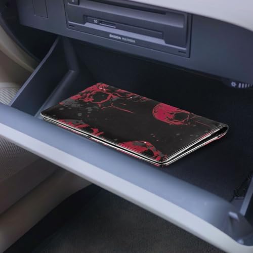 Organizador de documentos cuero Skull Red miniatura 6