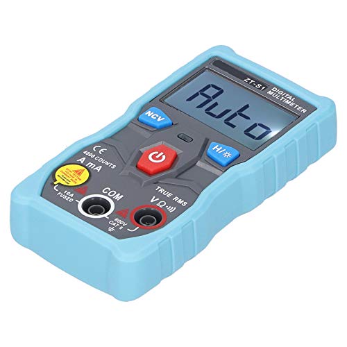 KIMISS Multímetro Digital Portátil ZT-S1 Medidor de Resistencia de Corriente de Voltaje CA CC para Pruebas y Mantenimiento Eléctricos