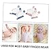 DECHOUS Thumb Sucking Gloves for Infants 2 Pairs Baby Finger Protectors Anti-Biting Thumb Covers Portable Stop Sucking Tool Soft Material for Teething Boys and Girls Random Color