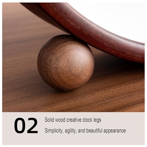 Reloj de madera maciza de 10 pulgadas para decoración de sala de estar tradicional 4