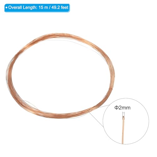 PATIKIL 49 Feet Solid Bare Copper Wire - Image 2