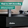 Electrohome Montrose Record Player Stereo System, 4" Bluetooth Powered Bookshelf Speakers, Belt-Drive Bluetooth Turntable with Audio-Technica Stylus, Vinyl-MP3 Recording, Built-in Preamp #4