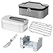 Aomiun 800 Ml Fiambrera Set Fiambrera Sostenible y Respetuosa con El Medio Ambiente Fiambrera Adecuada para Niños y Adultos con Miniestufa Plegable Conjunto Combinado De Parrilla Humeante