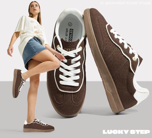 Women Retro Cour Fashion Sneakers Casual Low Top - image 8