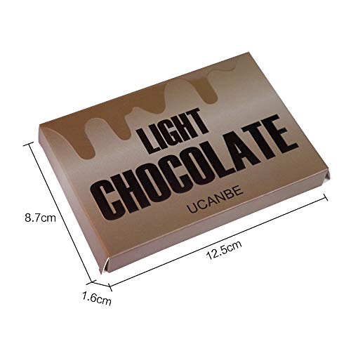 Ucanbe Colorful 15 Shades Eyeshadow Makeup Palette,Shimmer Matte Metallic High Pigmented Neutral Bold Waterproof Eyes Shadow, Creamy Blendable Make Up Pallet Set - Light Chocolate #TOP6