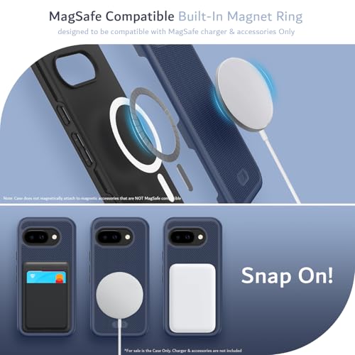 Image of TUDIA MergeGrip Magsafe Compatible for Google Pixel 9a Case - Indigo Blue