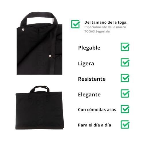 Toga de abogado profesional confeccionada en España y bolsa de transporte 6