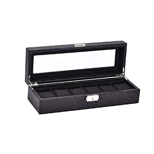 Preisvergleich Produktbild ADSE Schmuckschatullenringe, Anhänger, Elegante Schmuckschachtel für Mädchen, Frauen, schwarzes Kunstleder