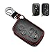 Compatible with fit for Lexus ES350 GS300 GS350 GS430 GS450h ISC IS250 IS350 LS460 LS600h Leather Keyless Entry Remote Control Key Fob Cover Case Protector HYQ14AAB, Bonus: Rubber Case&Keychain