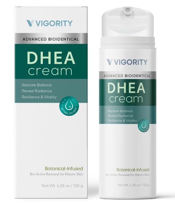Vigority Dhea Cream - Bioidentical Natural Dhea for Women - Three Month Supply - 4.25 oz