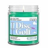 Disc Golf Scented Candle - Smells Like Grass - Dirt - Wind - 100% Naturally Vegan Soy and Premium Fragrance | Great Gift | Handmade in Denver, Colorado (8oz Glass Jar)