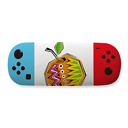 Étui de rangement pour lunettes jaune motif mexicain avec protection antichoc