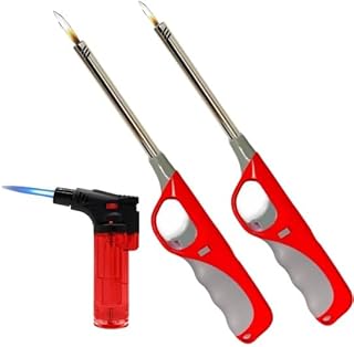 ECVV® 3 Pack Set Compo Lighter For Kitchen - Cigar | Bakhoor Charcoal | BBQ | Butane Stove