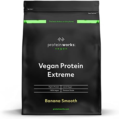 Vegan Extreme Protein Powder | 100% Plant-Based | Added Vitamins & Minerals | Low Fat Shake | Protein Works | Chocolate Silk | 1kg