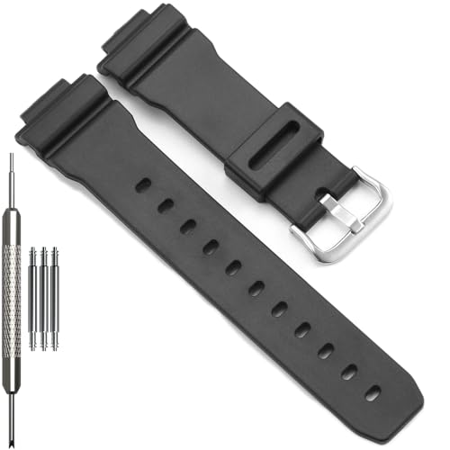 Bracelet en résine compatible Casio DW9052 pour sport et outdoor
