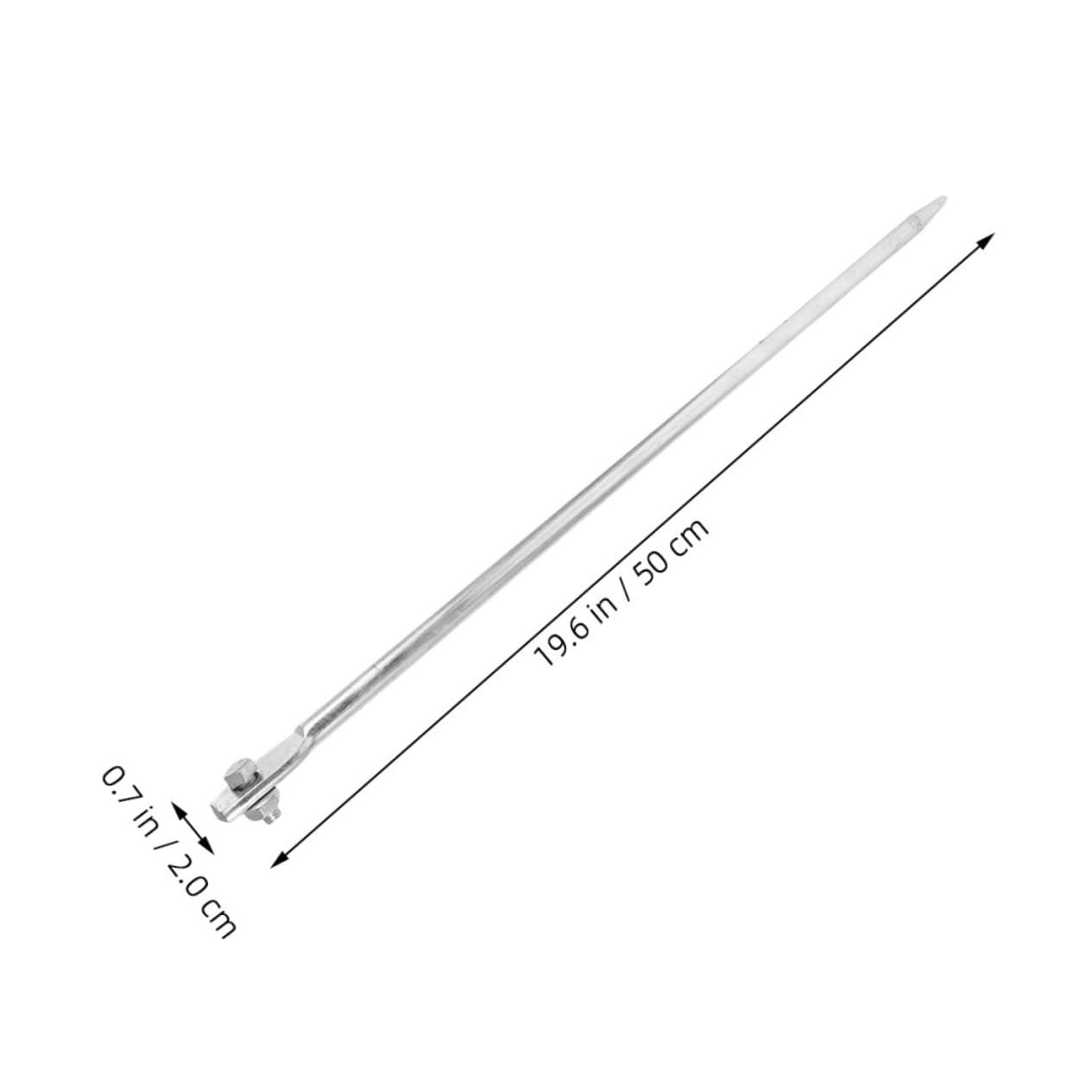 POPETPOP Set da 4 Pezzi di Tondini di Ferro per Messa a Terra Portatile Elevata Conducibilità e Resistenza alle Intemperie, per Edifici e Impianti Elettrici Esterni