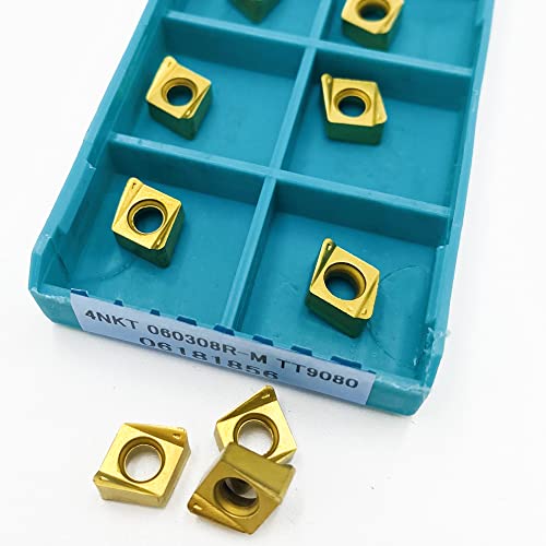 Pack 10 inserciones carburo 4NKT060308R para torneado miniatura 2