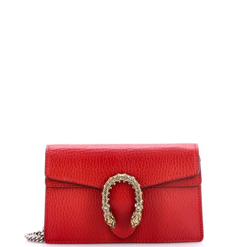 Gucci, Pre-Loved Dionysus Bag Leather Super Mini, Red