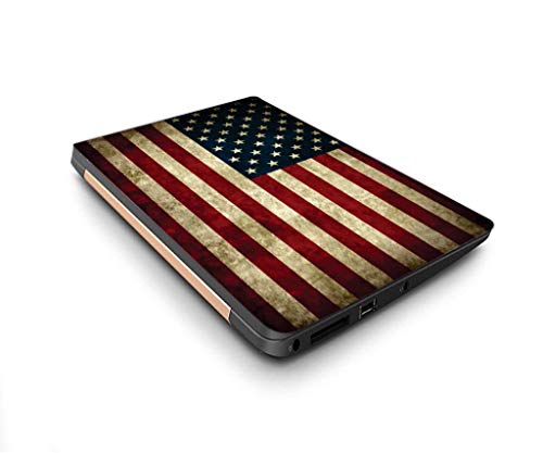 Image of Galaxsia Grunge USA Flag Vinyl Laptop Skin /Sticker /Cover /Decal Compatible for Any Laptop (Hp /Dell /Sony /Acer /Lenovo /Asus etc..) Brand Models of Size17 to 17.3 Inches Laptop Or Notebook.