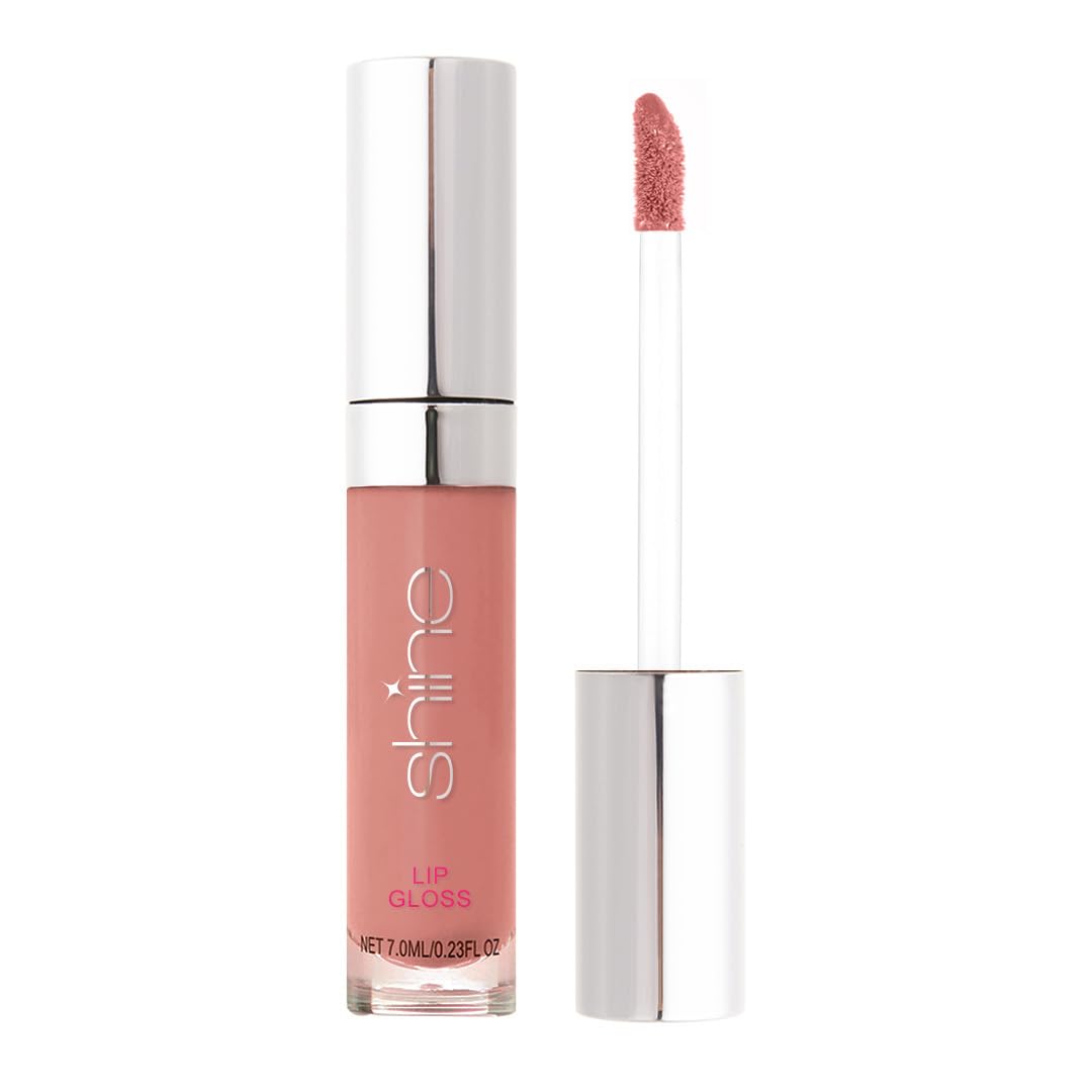 Shine Cosmetics Lip Gloss – Not Sticky, Liquid Lip Color with Long-lasting Shine & Hydration, Gluten Free, Paraben Free, Cruelty Free (Precious, .23 FL)