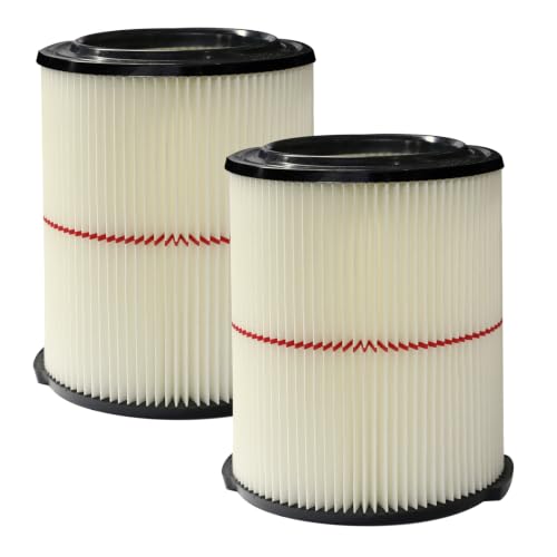 Replacement 38754 Filter Compatible with Craftsman Wet Dry Vac CMXZVBE38754 Fits 520 Gallon Models (2 Pack)