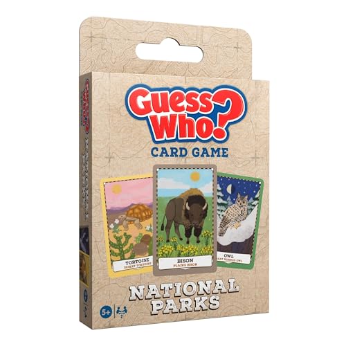 Guess WHO? Card Game: National Parks Edition, Featuring Iconic Wildlife - Cougar, Pelican, Bat,...