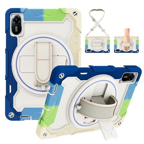 Coque Redmi Pad 2 2025 pivotante 360 avec dragonne