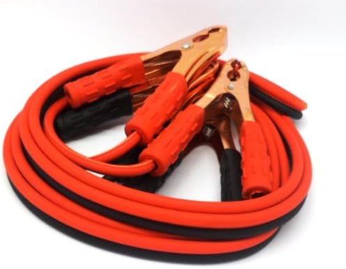 200 Amp 10 Gauge No Tangle Battery Booster Cables 12 Feet with Free Travel Case Jumper Cables Extra Long 12ft