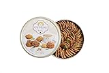 Zaitoune Barazek Cookies - 250 g | Luxurious Crunchy Sesame & Pistachio Biscuits Handcrafted in Turkey | Beautiful Reusable Gift Tin | Perfect for Coffee or Tea | Great Ramadan Sharing Present