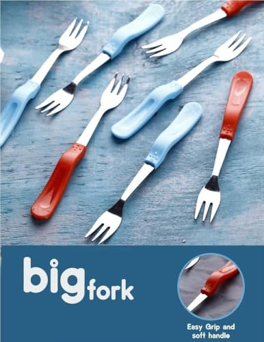 Image of 10-Piece Stainless Steel Fruit Fork Set, Heavy Duty, Rust-Resistant, Dishwasher Safe Dessert Forks, Perfect for Fruits, Cheese, Appetizers, Wedding, Party, Picnics, Daily Use (Multicolour)